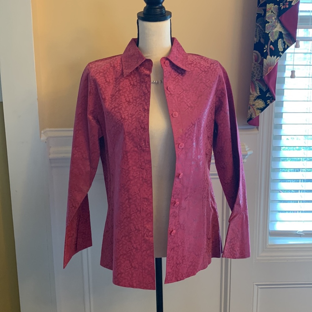 New Margaret Godfrey suede leather pink jacket